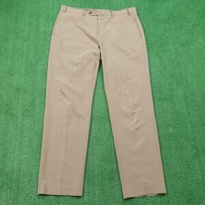 Michael Kors Pants Mens 36x32 Beige Dress Stretch Flat Front Casual